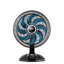 Ver imagem 1 de Ventilador de Mesa Mondial Super Turbo 8 Pás 40cm 140w Preto/azul 127v - Vtx-40-chrome
