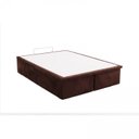 Ver imagem 2 de Base Baú Camurça Super King 193x203x39cm Ortobom Marrom