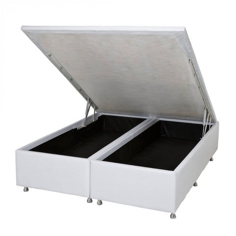 Base Box Baú Corino King 193x203x39cm Ortobom Branco