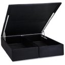 Ver imagem 1 de Base Box Baú Corino King 193x203x39cm Ortobom Preto