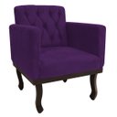 Ver imagem 6 de Kit Diva Recamier Diana 185cm Lado Esquerdo e 01 Poltrona Classic Suede - Doce Sonho Móveis RECAMIER