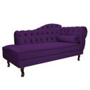 Ver imagem 5 de Kit Diva Recamier Diana 185cm Lado Esquerdo e 01 Poltrona Classic Suede - Doce Sonho Móveis RECAMIER