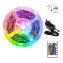 Ver imagem 2 de Fita Led 5m Rgb 3528w Prova Dagua + Controle + Fonte