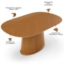 Ver imagem 5 de Mesa para Sala de Jantar Valência com 06 Cadeiras Sala de Jantar Dara L02 Bouclê Creme - Lyam