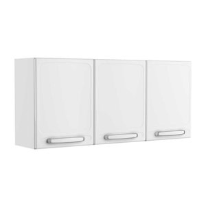 Armário Aéreo de Aço 3 Portas Branco Evidence Bertolini