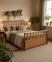 Ver imagem 1 de Cama Maciça 1,30 X 1,90 - Madeira Maciça - Móveis de Gramado - ( Cor Marrom )