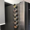 Porta Condimento Tempero Magnético Inox 6 Peças Com Imã - 5