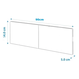 Cabeceira Suspensa Cama Box Solteiro Suede 90x55:marrom - 2