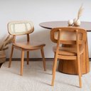 Ver mais imagens de Conjunto Sala de Jantar Mesa Tangará e 4 Cadeiras Liz Madeira Maciça/Vidro Madeiraoriginals Marrom