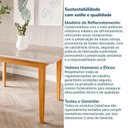 Ver imagem 6 de Conjunto Sala de Jantar Mesa Tangará e 4 Cadeiras Liz Madeira Maciça/Vidro Madeiraoriginals Marrom