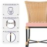 Kit com 2 Cadeira em Alumínio e Fibra Sintética Turquia Zanutto com Tecido Impermeavel Ráfia - 4