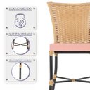 Ver imagem 4 de Kit com 2 Cadeira em Alumínio e Fibra Sintética Turquia Zanutto com Tecido Impermeavel Ráfia