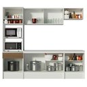 Ver imagem 7 de Armário de Cozinha Topazio com Balcão e Tampo Branco Rustic