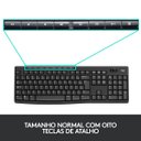 Ver imagem 2 de Kit Teclado e Mouse Multimidia Wireless Logitech MK270 - 920-004433