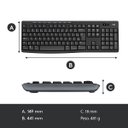 Ver imagem 3 de Kit Teclado e Mouse Multimidia Wireless Logitech MK270 - 920-004433