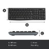 Kit Teclado e Mouse Multimidia Wireless Logitech MK270 - 920-004433 - 3