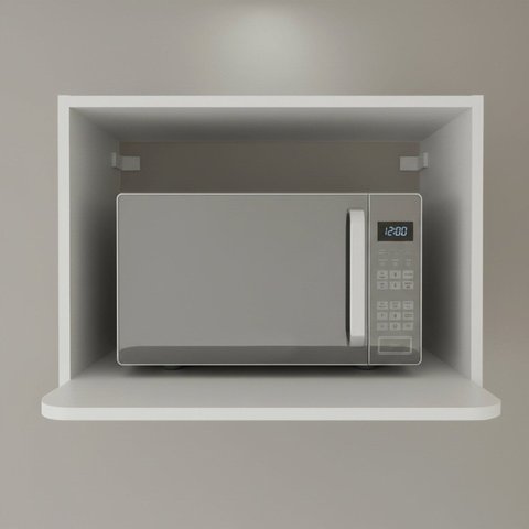 Nicho Aéreo Multiuso Forno Microondas e Elétrico 60cm Tm1319 Mdf Grazi