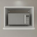 Ver imagem 1 de Nicho Aéreo Multiuso Forno Microondas e Elétrico 60cm Tm1319 Mdf Grazi Branco