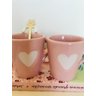 Caneca rosa coracao vazado 80ml - 3