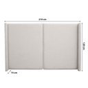 Ver imagem 3 de Cabeceira Cama King 210 Cm Estofada Tecido Linho Editável Cor:linho Philips Alumínio