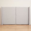 Ver imagem 4 de Cabeceira Cama King 210 Cm Estofada Tecido Linho Editável Cor:linho Philips Alumínio