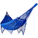 Ver imagem 1 de Rede de Dormir Casal Balanço de Algodão Reforçada 3,80m X 1,50m Varias Cores:azul Royal
