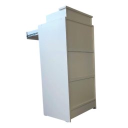 Balcão Caixa + Vitrine Expositor Atendimento Lojas e Comércios 100% Mdf Branco - Suprema Móveis - 2