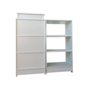 Balcão Caixa + Vitrine Expositor Atendimento Lojas e Comércios 100% Mdf Branco - Suprema Móveis
