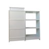 Balcão Caixa + Vitrine Expositor Atendimento Lojas e Comércios 100% Mdf Branco - Suprema Móveis - 1