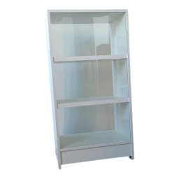 Balcão Caixa + Vitrine Expositor Atendimento Lojas e Comércios 100% Mdf Branco - Suprema Móveis - 3