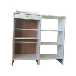 Balcão Caixa + Vitrine Expositor Atendimento Lojas e Comércios 100% Mdf Branco - Suprema Móveis - 4