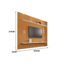 Ver imagem 3 de Painel Ripado Roma Cinamomo/off White - Rv Móveis