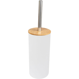 Escova Sanitária Bambu Banheiro Lavabo Limpeza Escovinha:Branco - 3