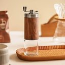 Ver imagem 3 de Kit 2 Moedores Manuais de Grãos Café com Manivela Giratória Aço Inox Wolff