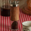 Ver imagem 2 de Kit 2 Moedores Manuais de Grãos Café com Manivela Giratória Aço Inox Wolff