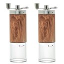 Ver imagem 1 de Kit 2 Moedores Manuais de Grãos Café com Manivela Giratória Aço Inox Wolff