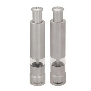 Conjunto de 2 Moedores para Sal e Pimenta em Aço Inox 14 Cm Get Together Brabantia