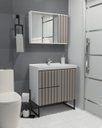 Ver imagem 2 de Conjunto Gabinete para Banheiro com Pé Ferrara 80 Cm