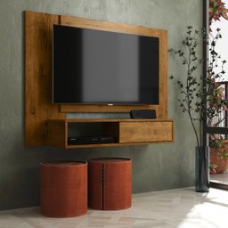 Painel para TV até 50 Polegadas Stella com Nicho - beemóveis - Freijó - 2
