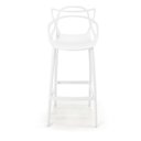 Ver imagem 4 de Kit 3 Banqueta Alta Allegra com Encosto Design Cozinha/bancada - Branco