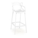 Ver imagem 2 de Kit 3 Banqueta Alta Allegra com Encosto Design Cozinha/bancada - Branco