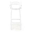 Ver imagem 6 de Kit 3 Banqueta Alta Allegra com Encosto Design Cozinha/bancada - Branco