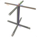 Ver imagem 2 de Base Pé de Mesa para Reunião Tampo Redondo Reforçada