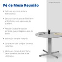 Ver imagem 3 de Base Pé de Mesa para Reunião Tampo Redondo Reforçada