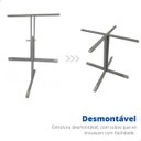 Ver imagem 4 de Base Pé de Mesa para Reunião Tampo Redondo Reforçada