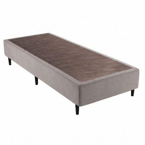 Base Sommier Camurça Solteiro 78x188x36cm Ortobom Bege