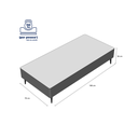 Ver imagem 4 de Base Sommier Camurça Solteiro 78x188x36cm Ortobom Bege