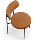 Ver imagem 6 de Cadeira Decorativa Estofada para Sala de Jantar Louise L02 Couríssimo Canela - Lyam Decor