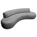 Ver imagem 2 de Divã Recamier Celeste Curvo Sala Estar Luxo 160cm Linho