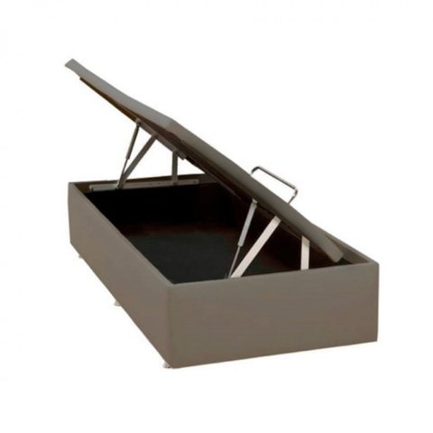 Base Baú Physical Camurça Solteiro 88x188x39cm Ortobom